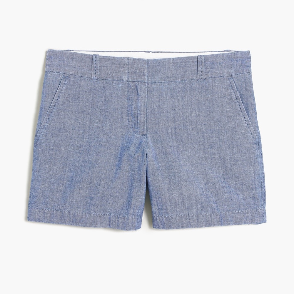 J.Crew light grey chambray shorts